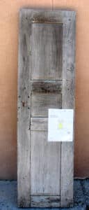 antique Mexican mesquite door used to make gate with grilled peep