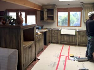 kitchen cabinets installed