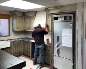 kitchen cabinets installed