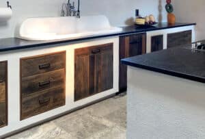 Rustic cabinets