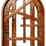 arched pintle hinge door