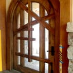 Arched Pintle Hinge Door installed