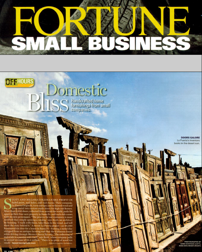 La Puerta Originals featured in Fortune Small Business