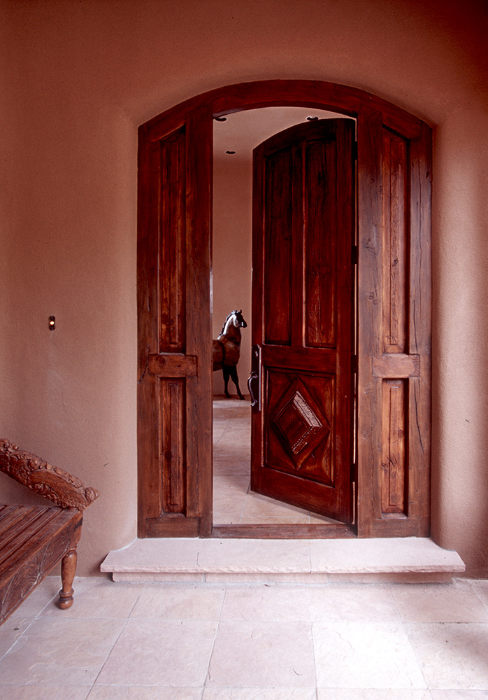 Arched front entry