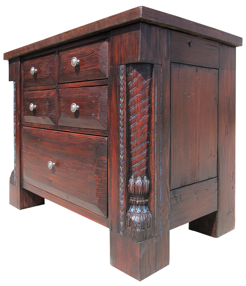 Custom coffee bar cabinet