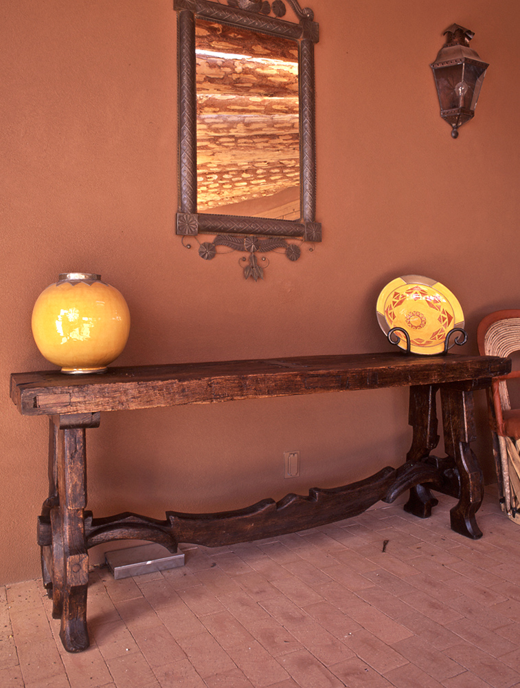 1673LPO-Table Rustic ox yoke table