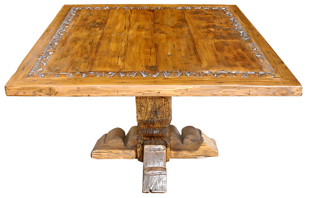 7437C-Table-1of2 one of a set of two custom dining tables