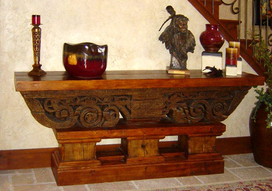 Antique corbel table