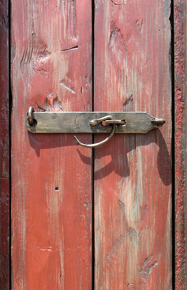 living room patio doors with hasp