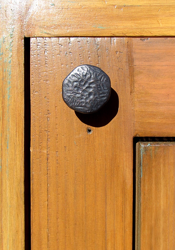 custom kitchen cabinetry with textured knob