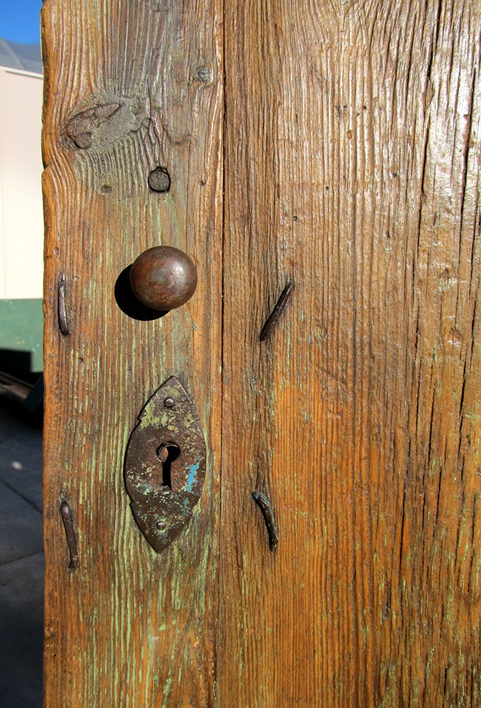 antique knob on refurbished door