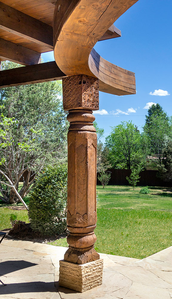 Columns and beam