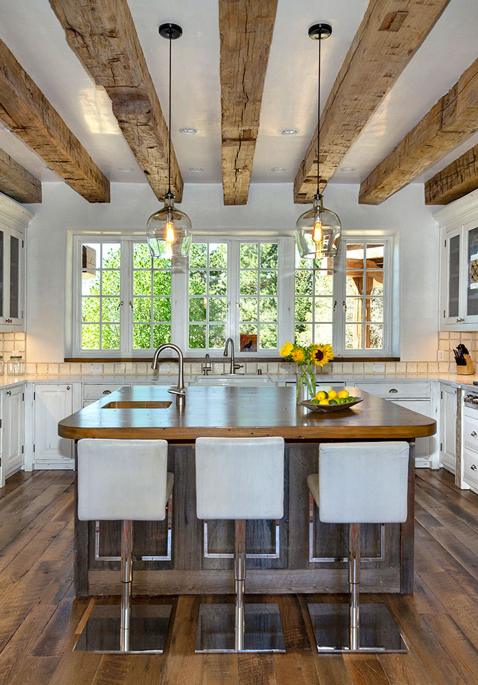 Custom Kitchen Cabinets & Island