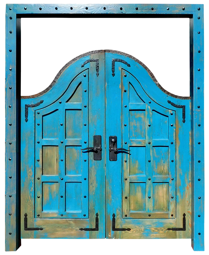 10740-02-Gates-Front Arched double gate in surround