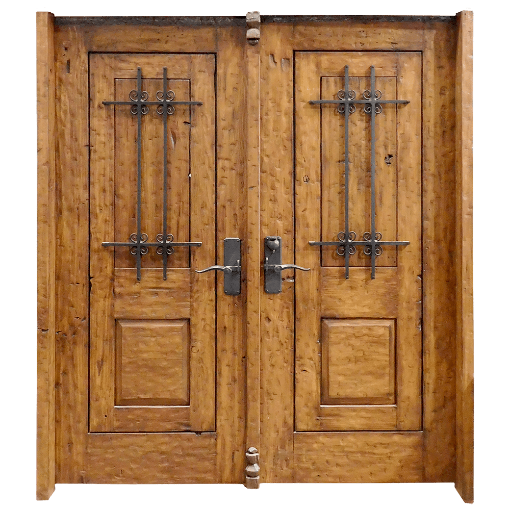 Double gate with shutters