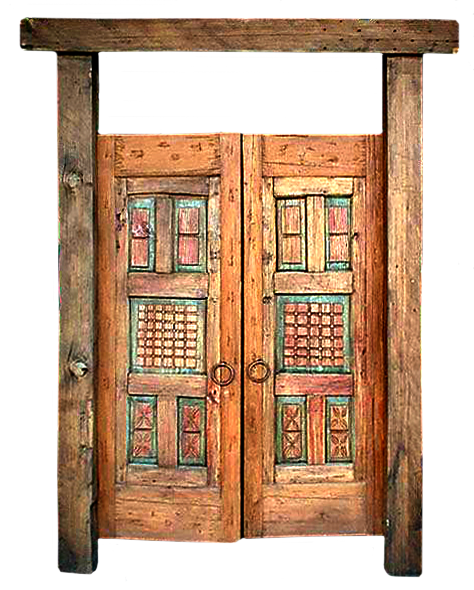 3000A-1-Gate-Front Custom gate with peep shutters