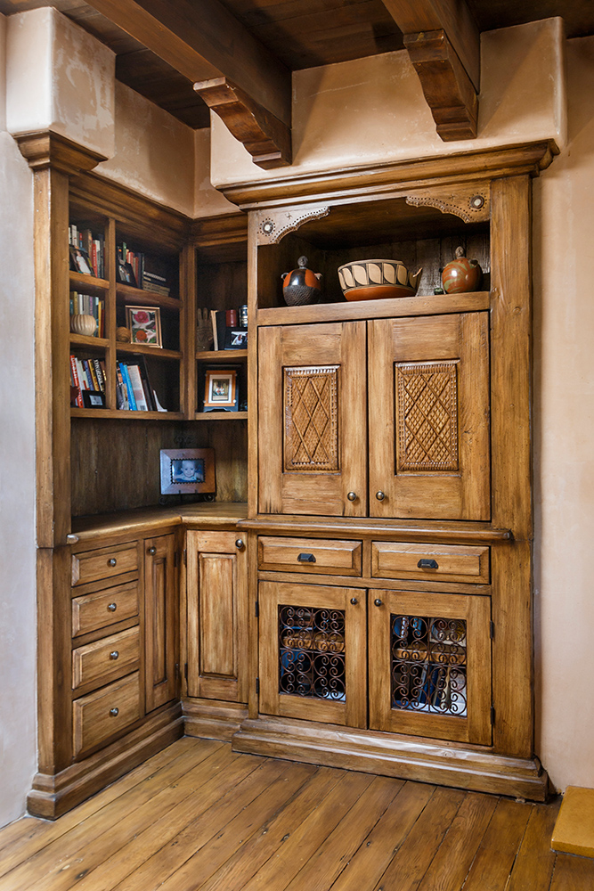 Built-In Corner Shelving