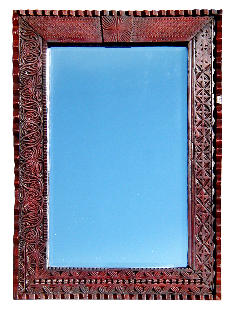 Carved mirror