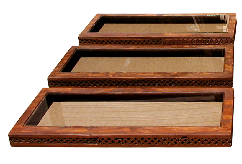 carved shelves