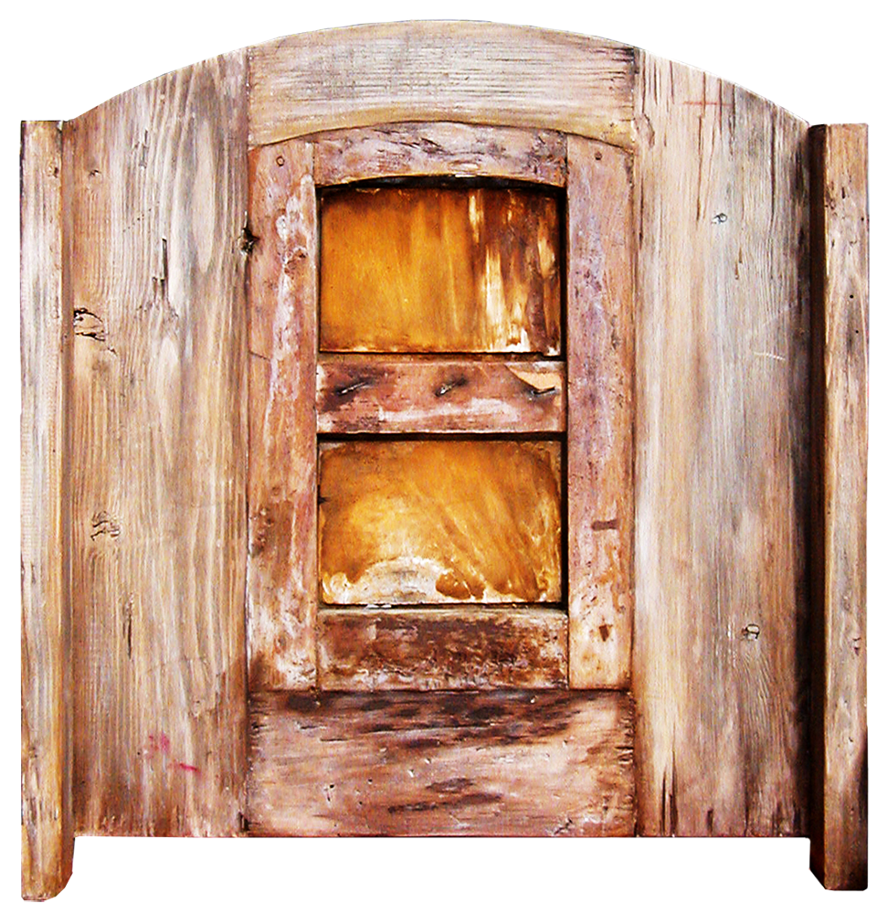 Back of small arched gate