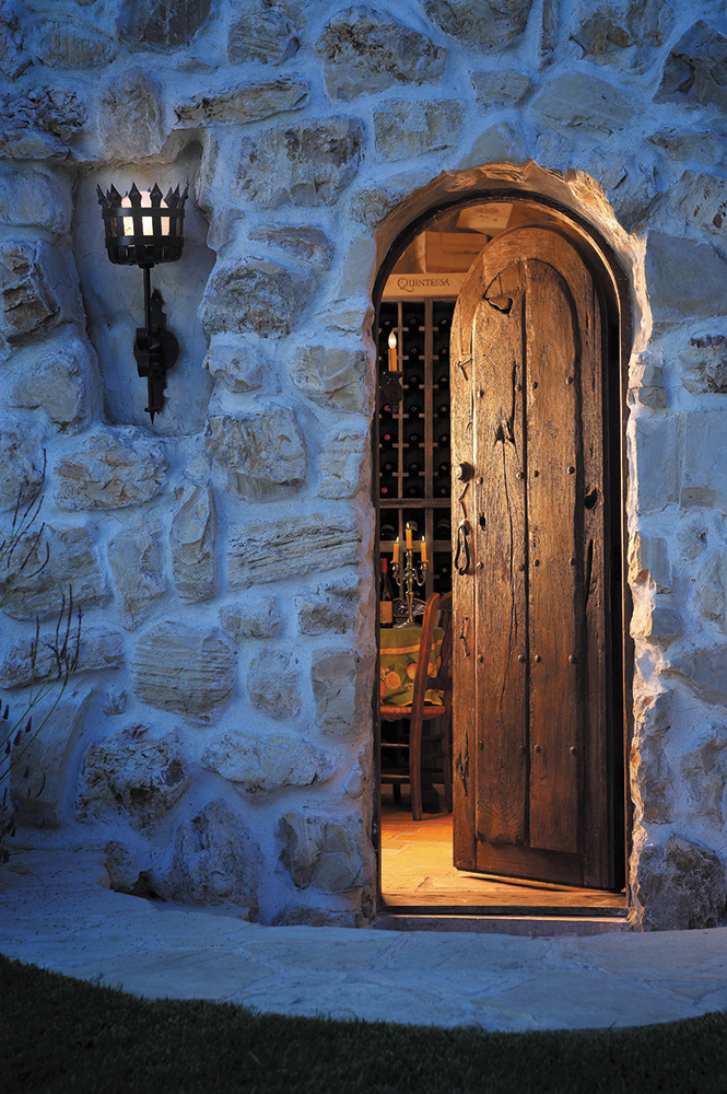 wine cellar door