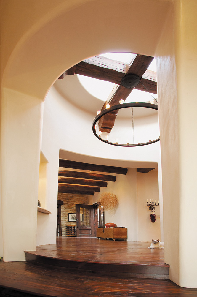 Salvaged heavy timber cross beams