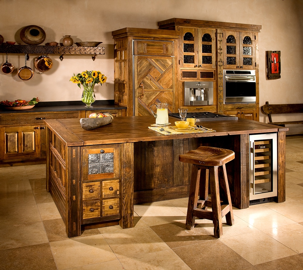 Custom Kitchen Cabinets, Hutch, Island, Pantry