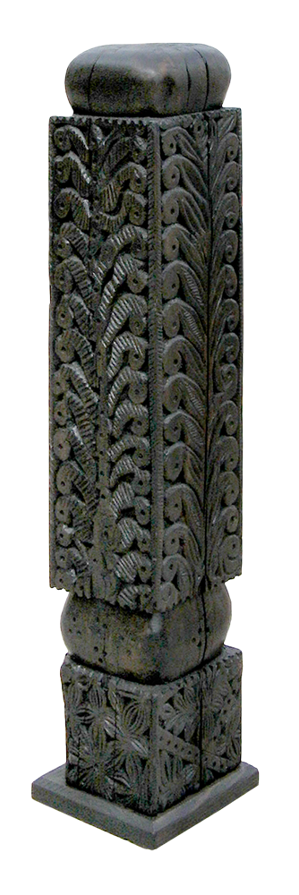 carved newel post