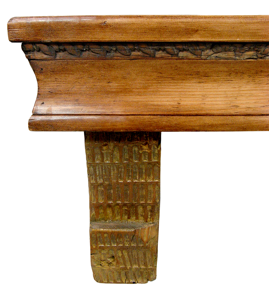 custom fireplace mantel with corbels