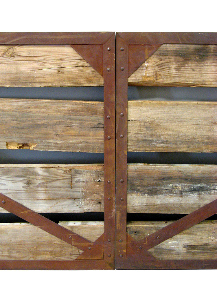 Rustic driveway gate