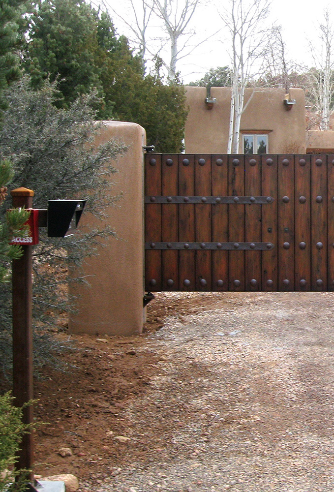 Custom motorized security gate