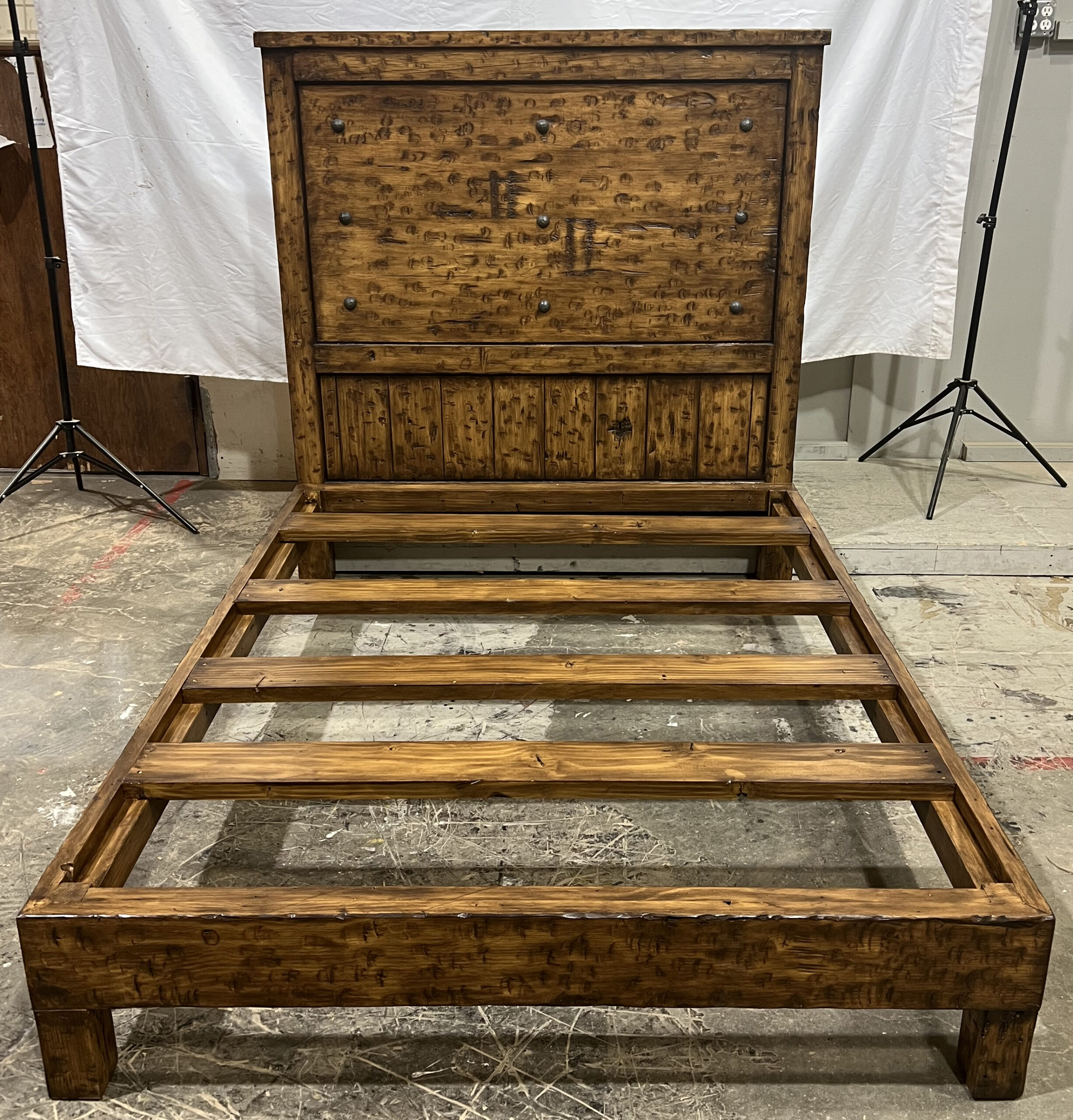 11633-06-BedFrame Custom Wooden Bed Frame