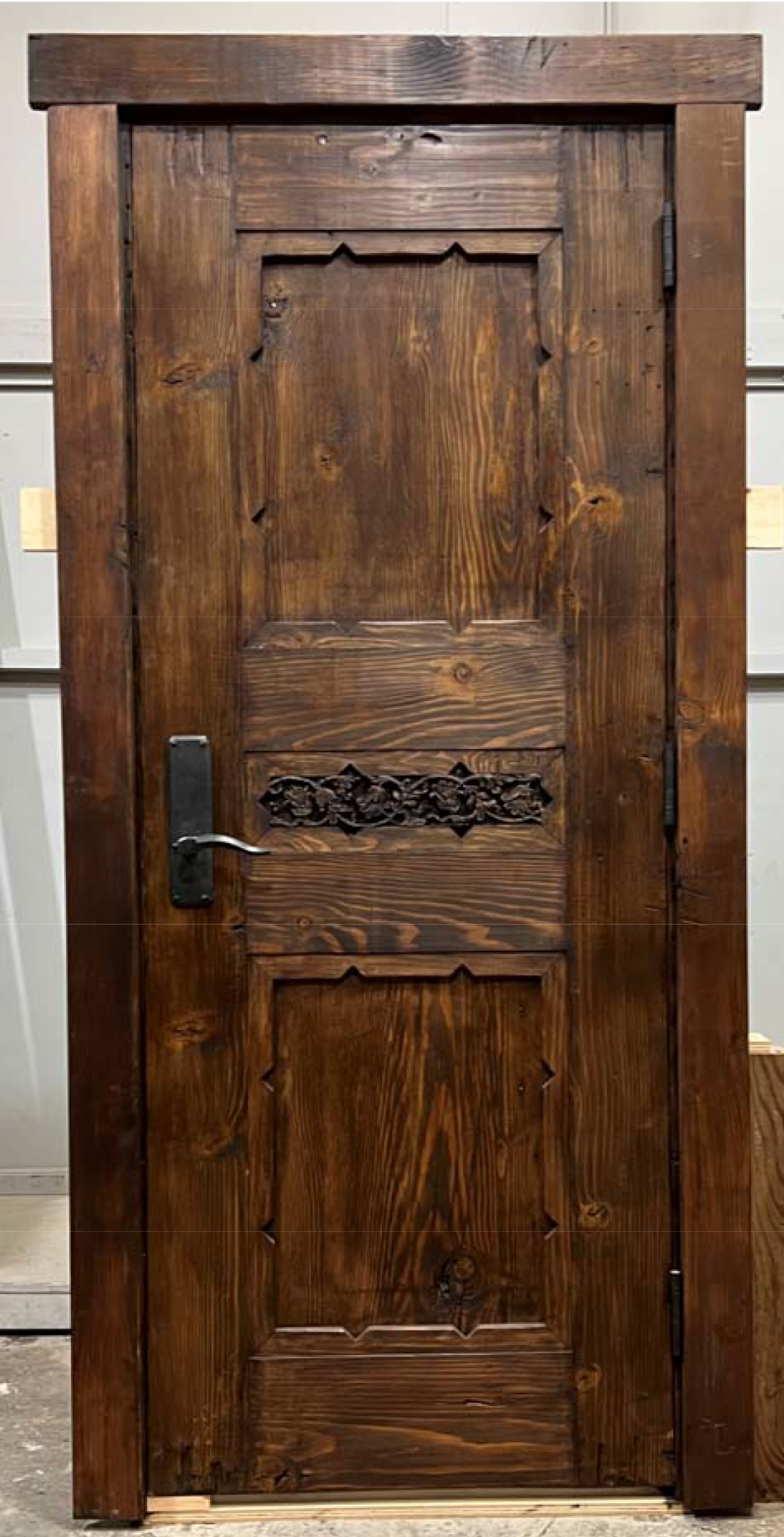 11662-02-back Interior Door with carved panel
