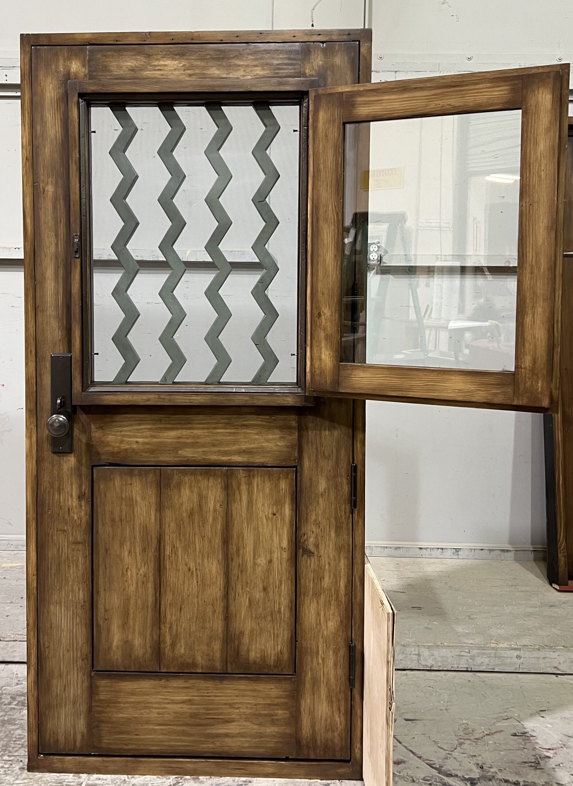12076-01-open Front Entry Door, Shutter Open